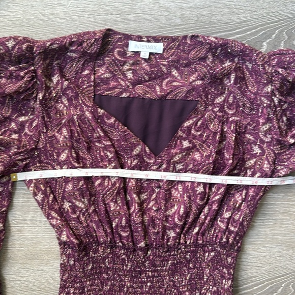 Intermix Lana Printed Smocked Mini Dress 4 - Picture 12 of 15